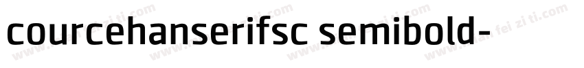 courcehanserifsc semibold字体转换